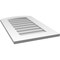 Ekena Millwork Arch Top Surface Mount PVC Gable Vent: Functional, w/ 3-1/2"W x 1"P Standard Frame, 18"W x 30"H GVPAR18X3001SF - alternate 2